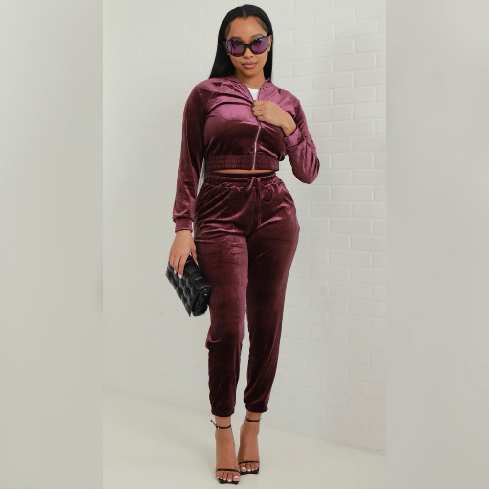Velvet Jogger Set